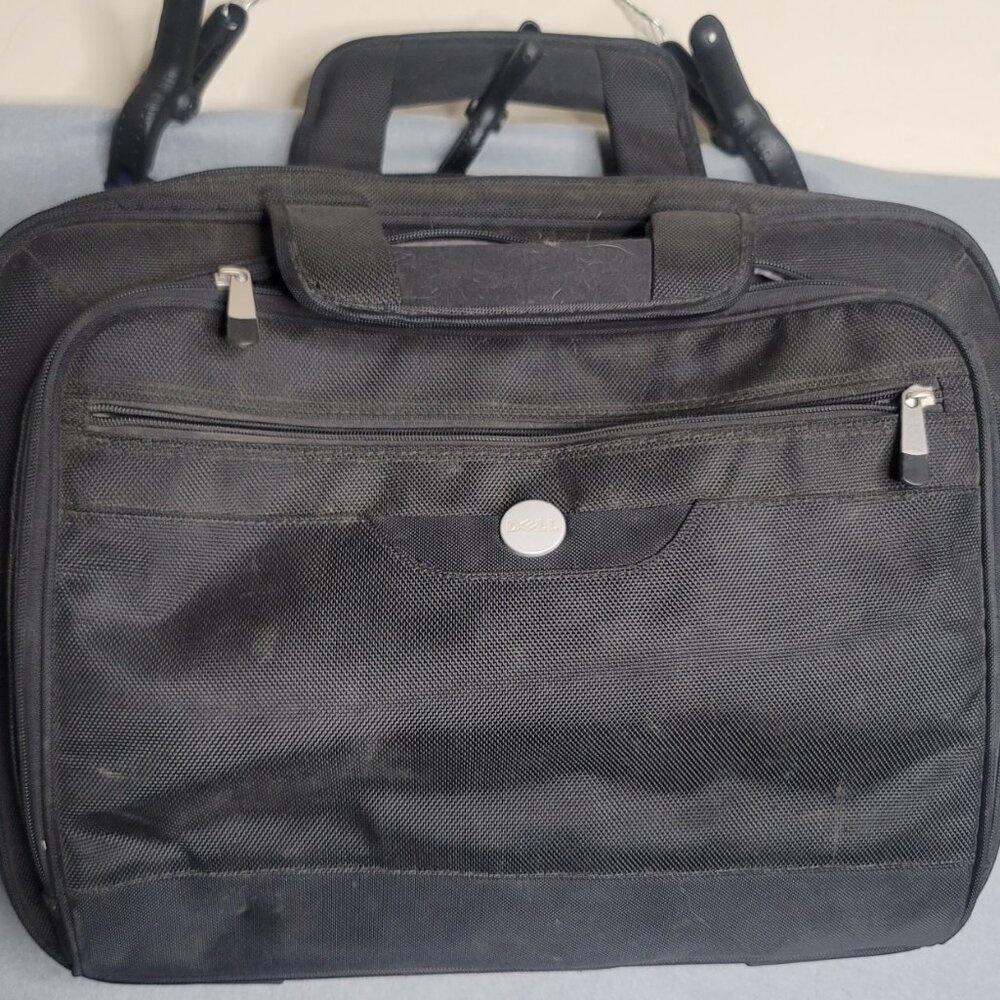 Dell Laptop Computer Carrying Case Shoulder Strap Messenger Tote Bag Black